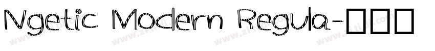 Ngetic Modern Regula字体转换